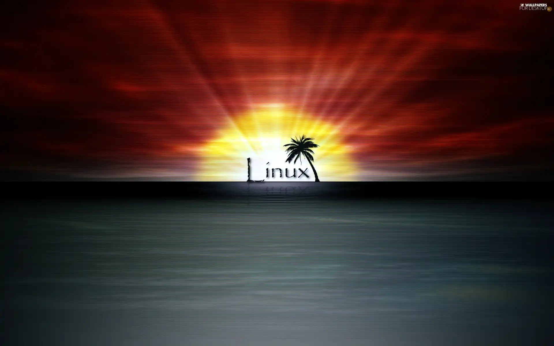 Linux, west, sun, sea