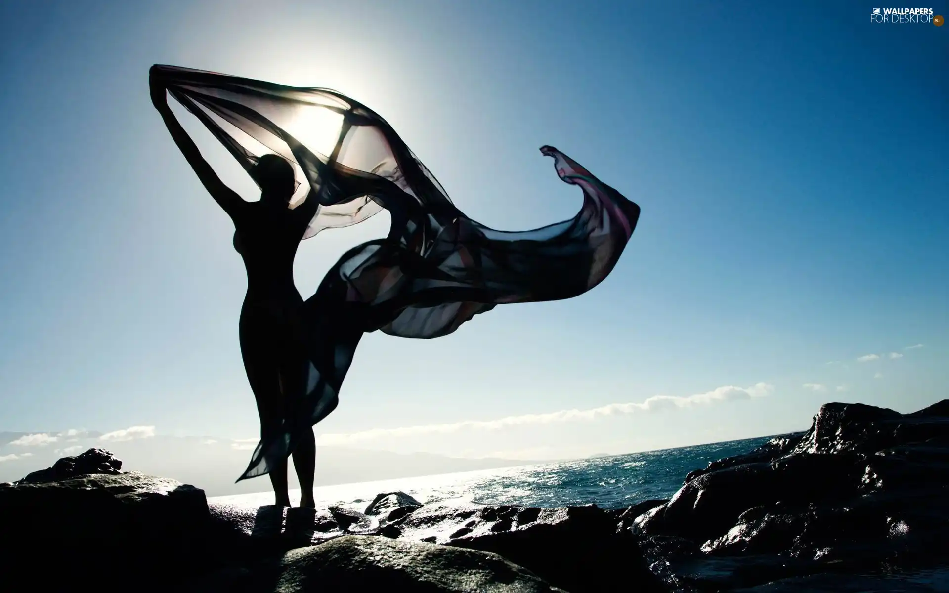 sun, Women, shawl