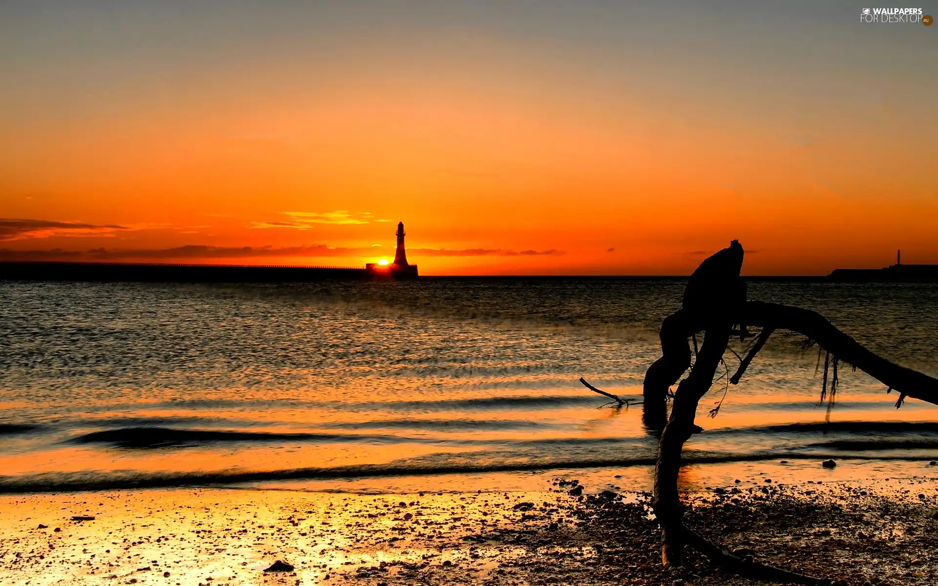 sun, sea, west