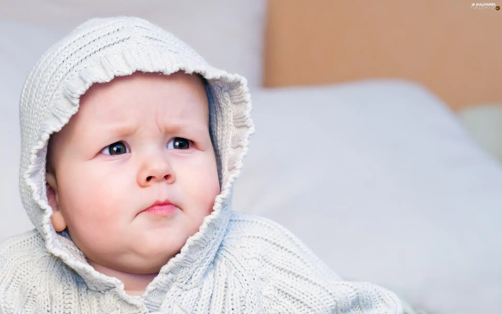 Sweater, Kid, White