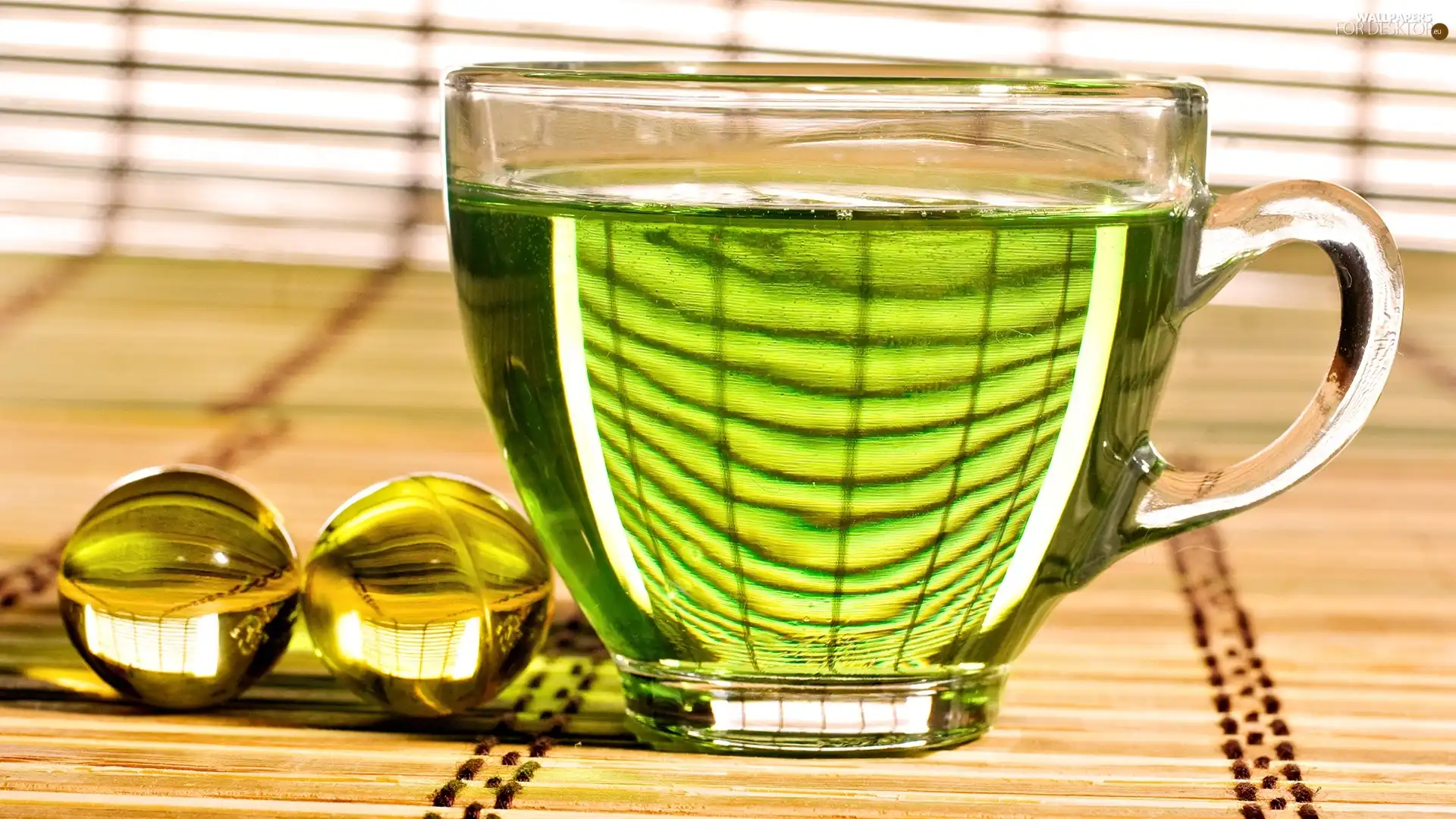 tea, cup, green