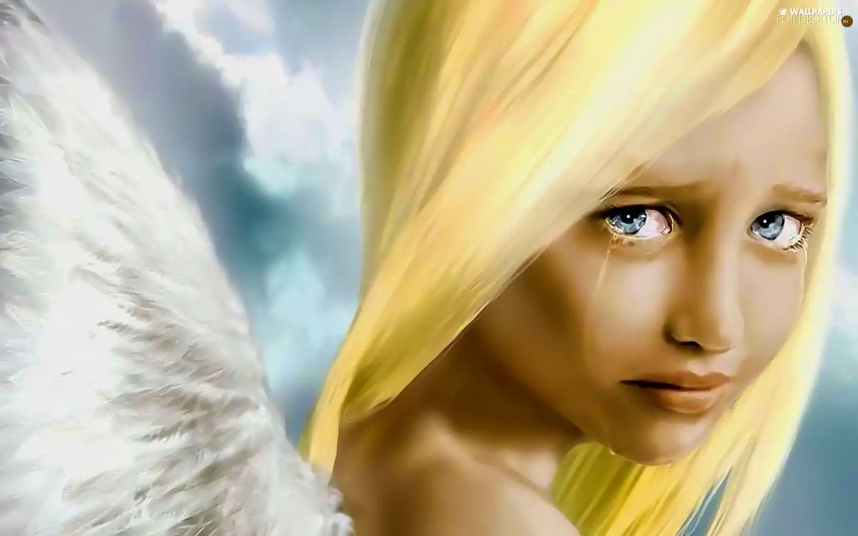 tears, girl, angel