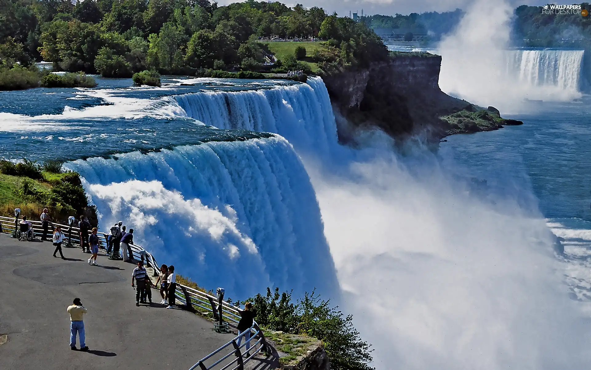 terrace, landscape, Niagara Falls, Falls, Canada