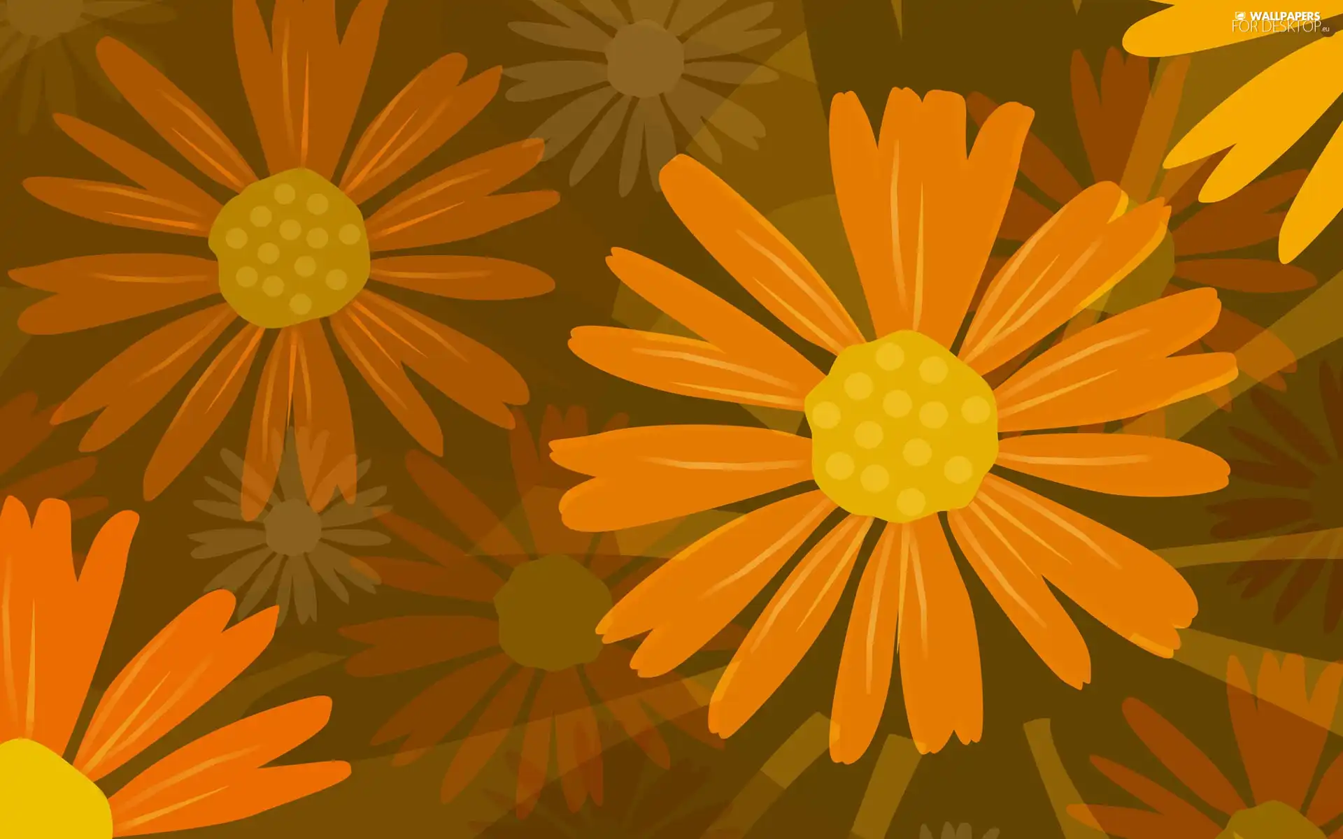 texture, Orange, Flowers