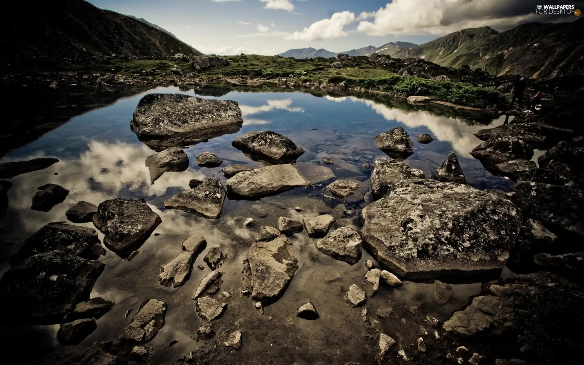 water, Stones, The Hills