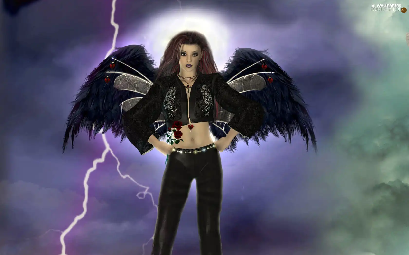 thunderclap, Black, angel