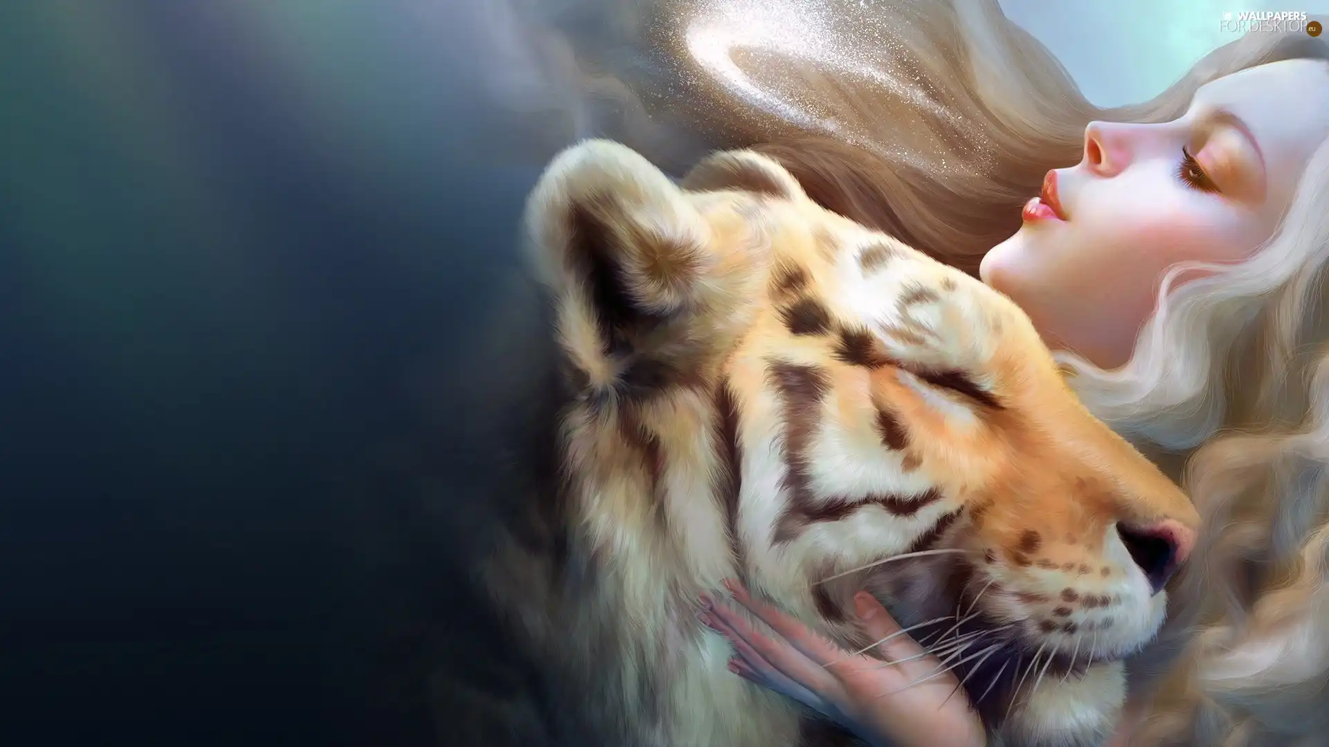 Women, tiger