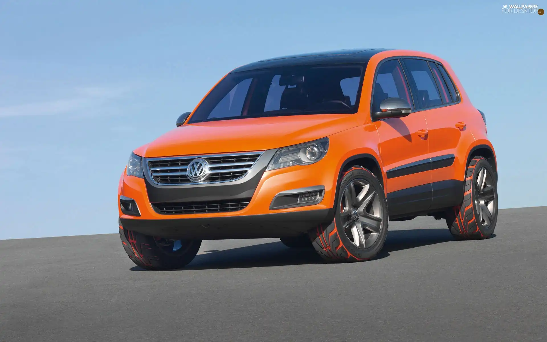 Orange, Volkswagen Tiguan