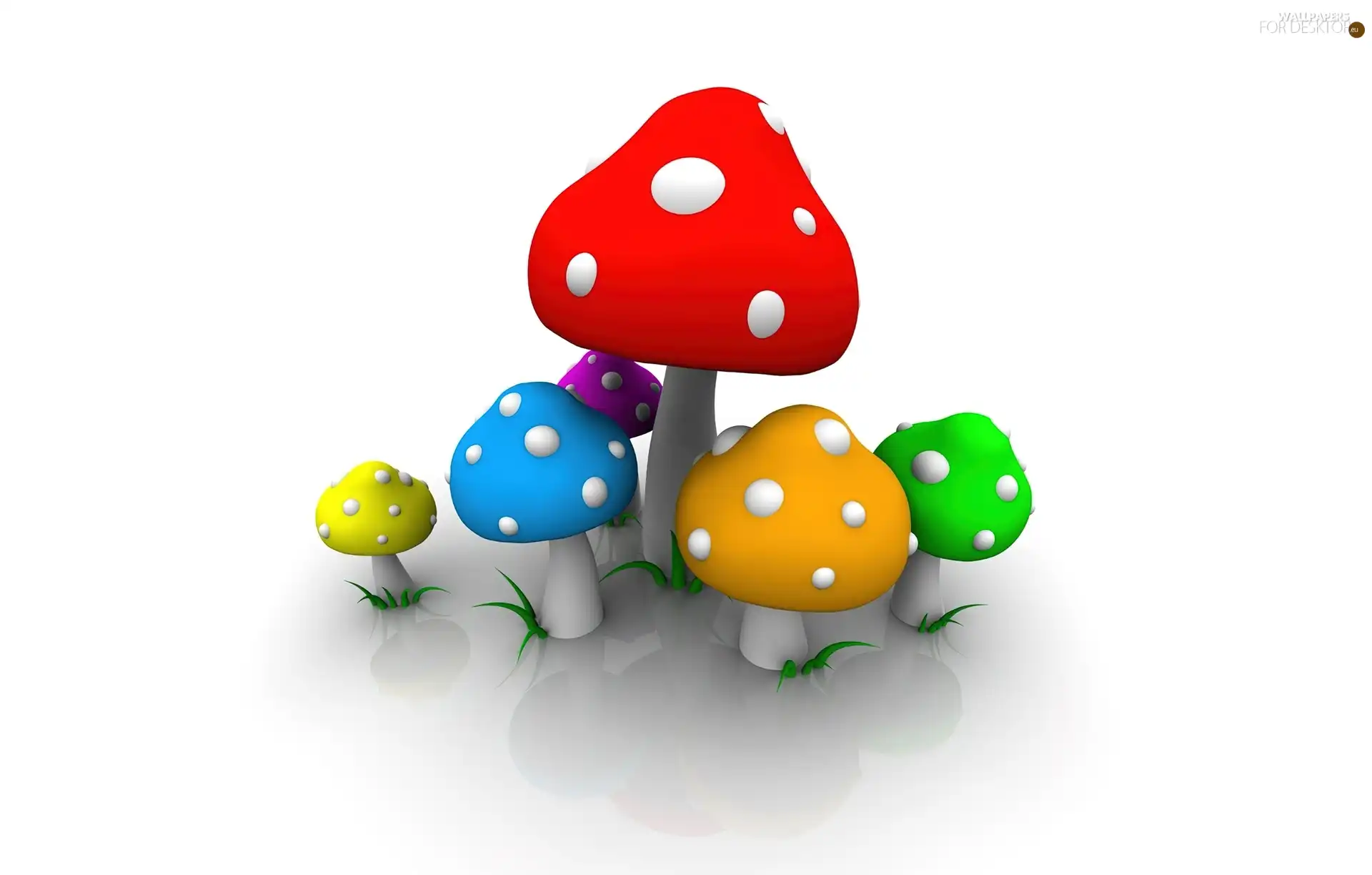 color, toadstools