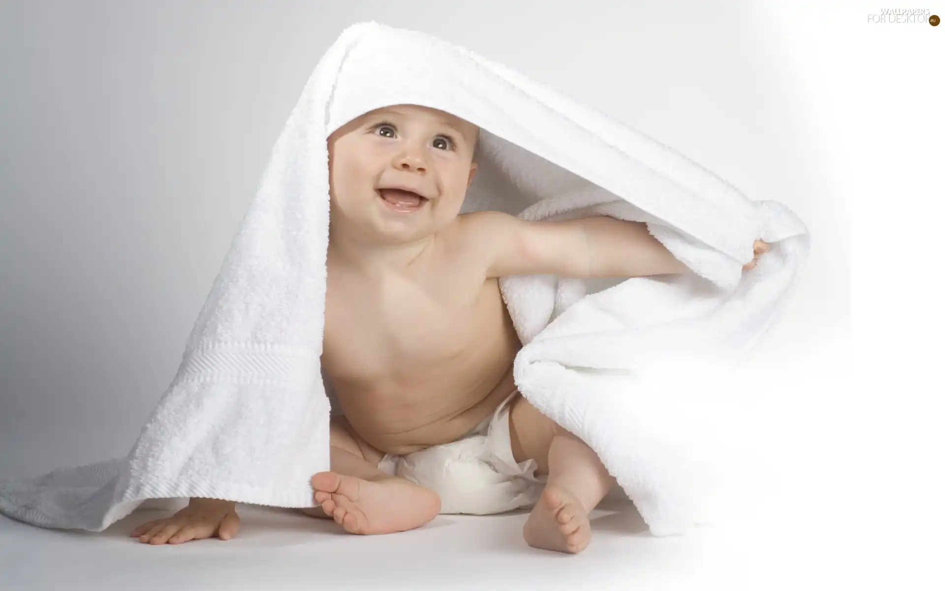 Towel, laughing, Kid