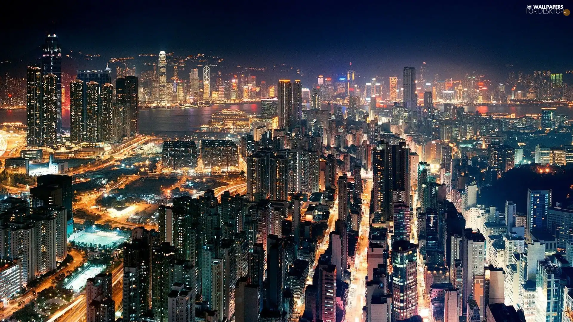 Night, Hong Kong, Town
