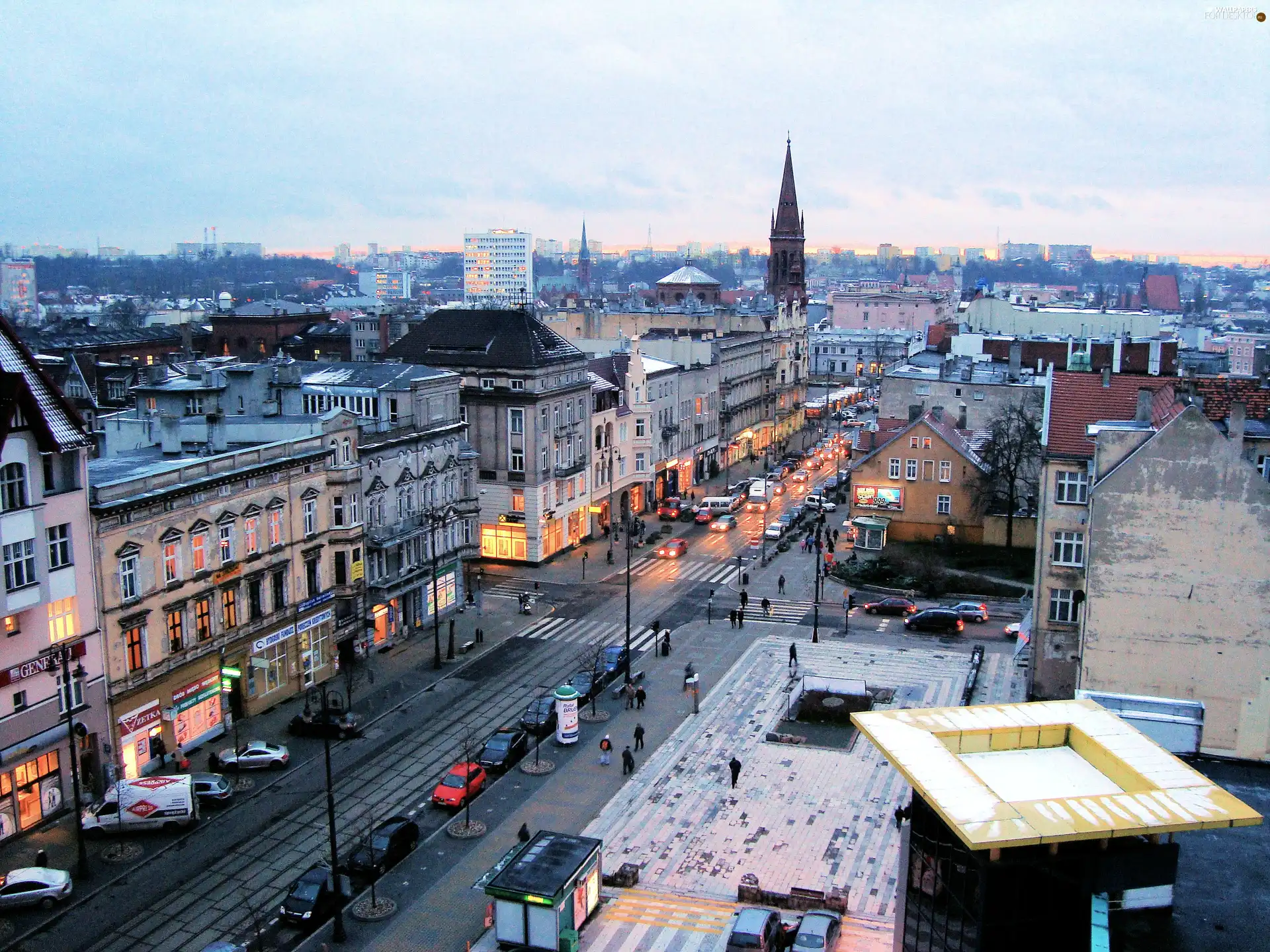 town, Bydgoszcz, panorama