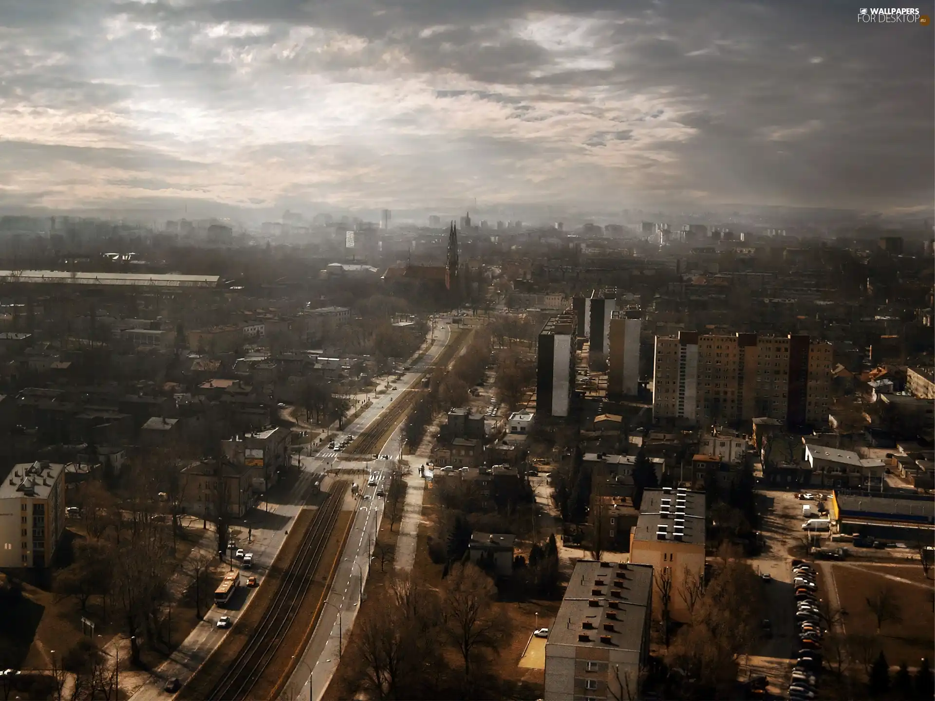 town, Sosnowiec, panorama