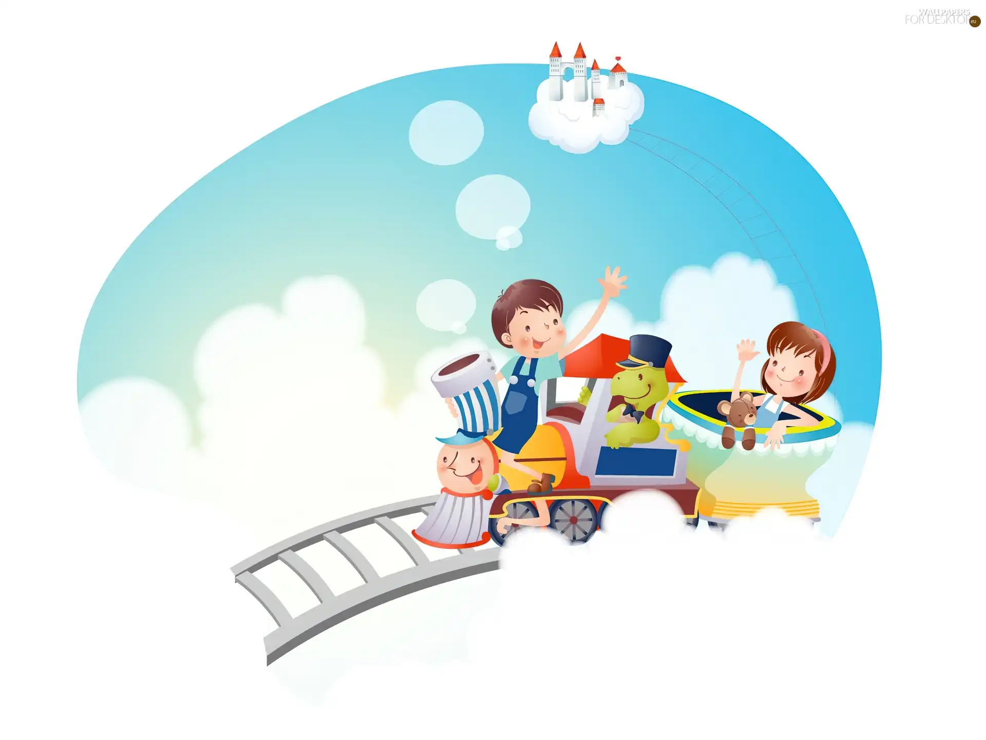 Train, Kids, journey