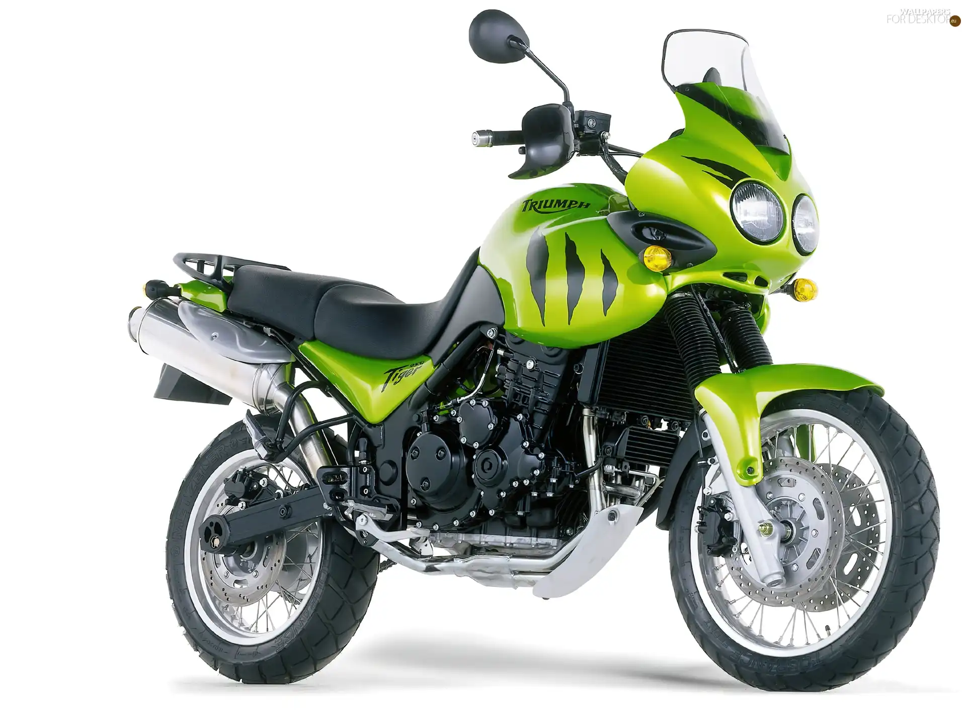 Glass, Green, Triumph Tiger 955i