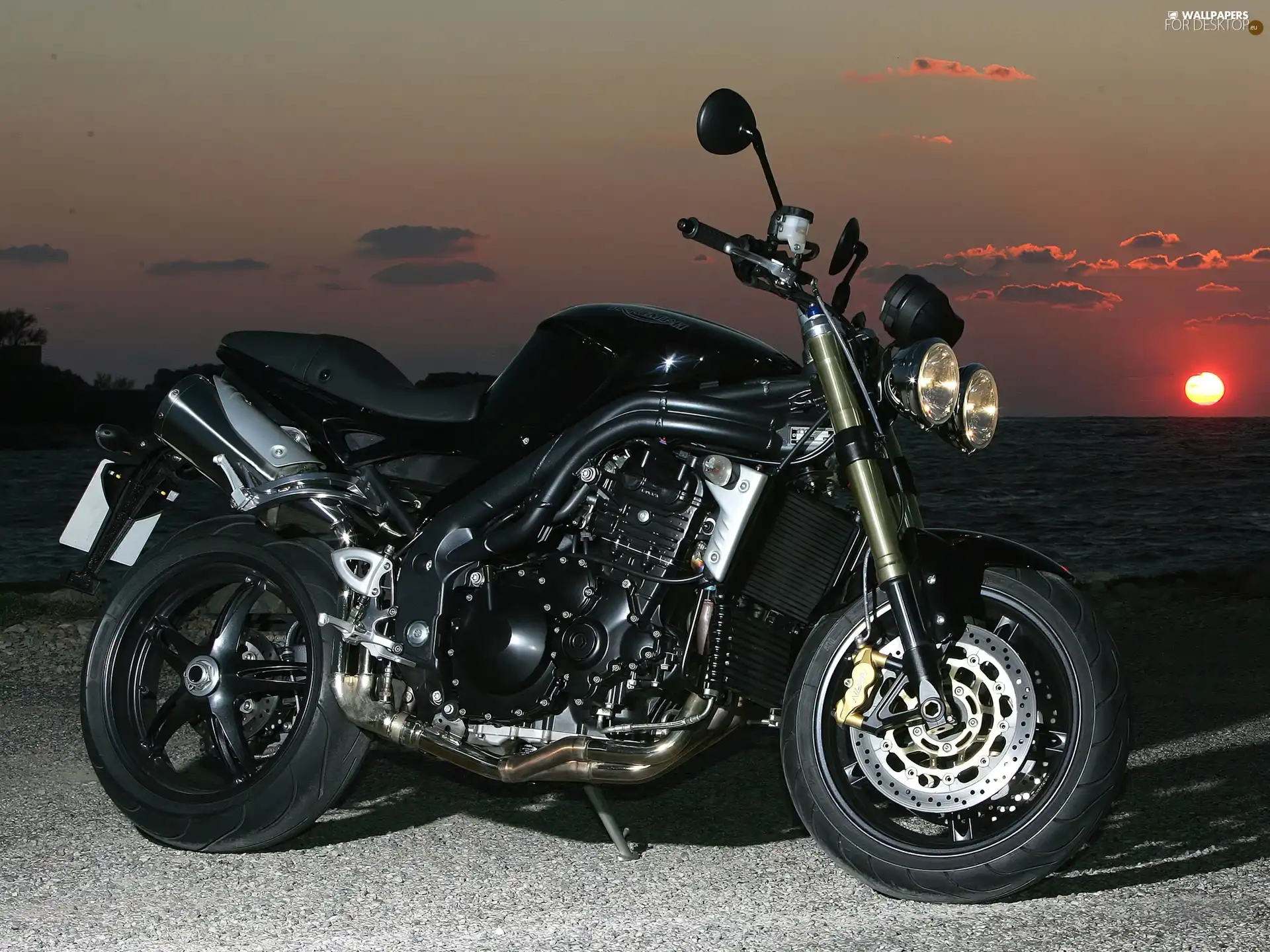 naked, Black, Triumph Speed Triple