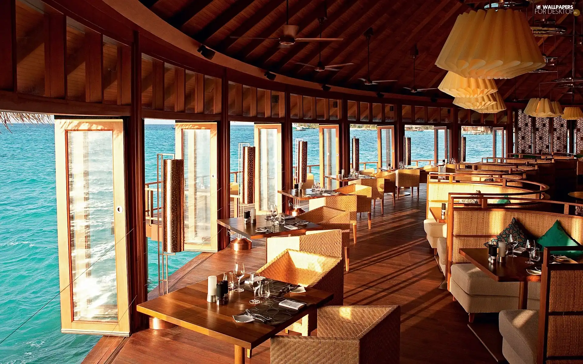 Tropical, Restaurant, sea