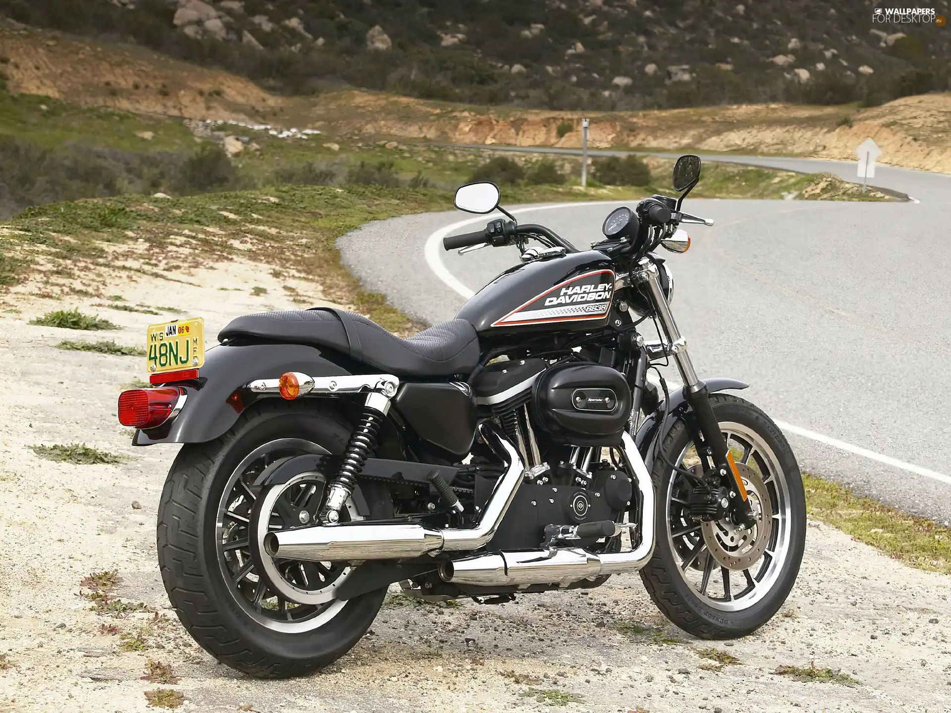 exhaust, Harley Davidson Sportster XL883, tubing