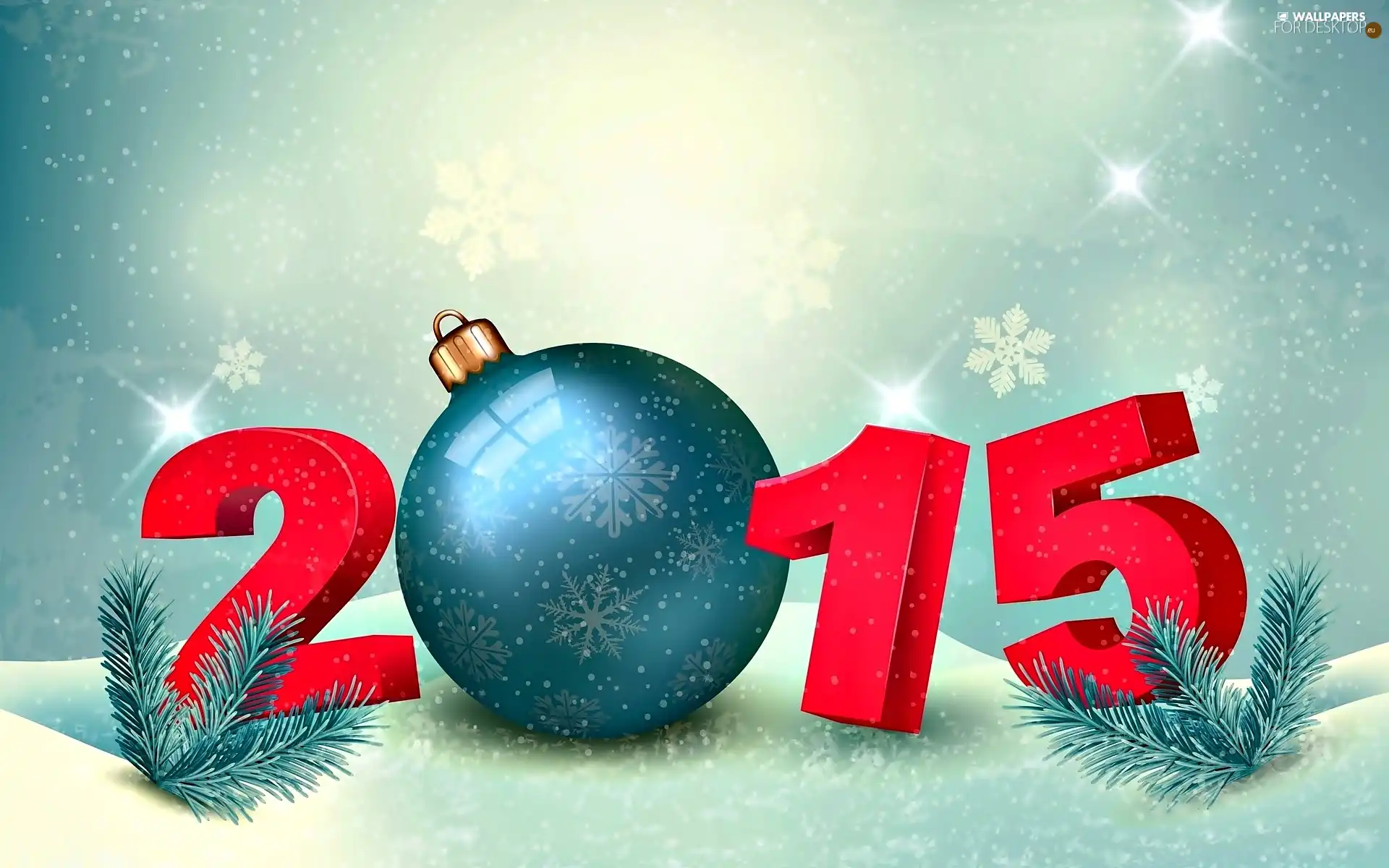 New Year, bauble, Twigs, 2015