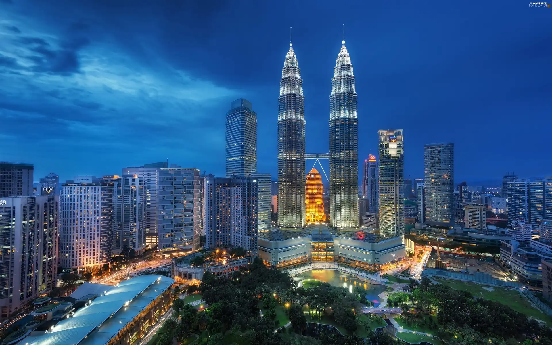 Twin, Towers, Kuala, Lumpur, Malaysia