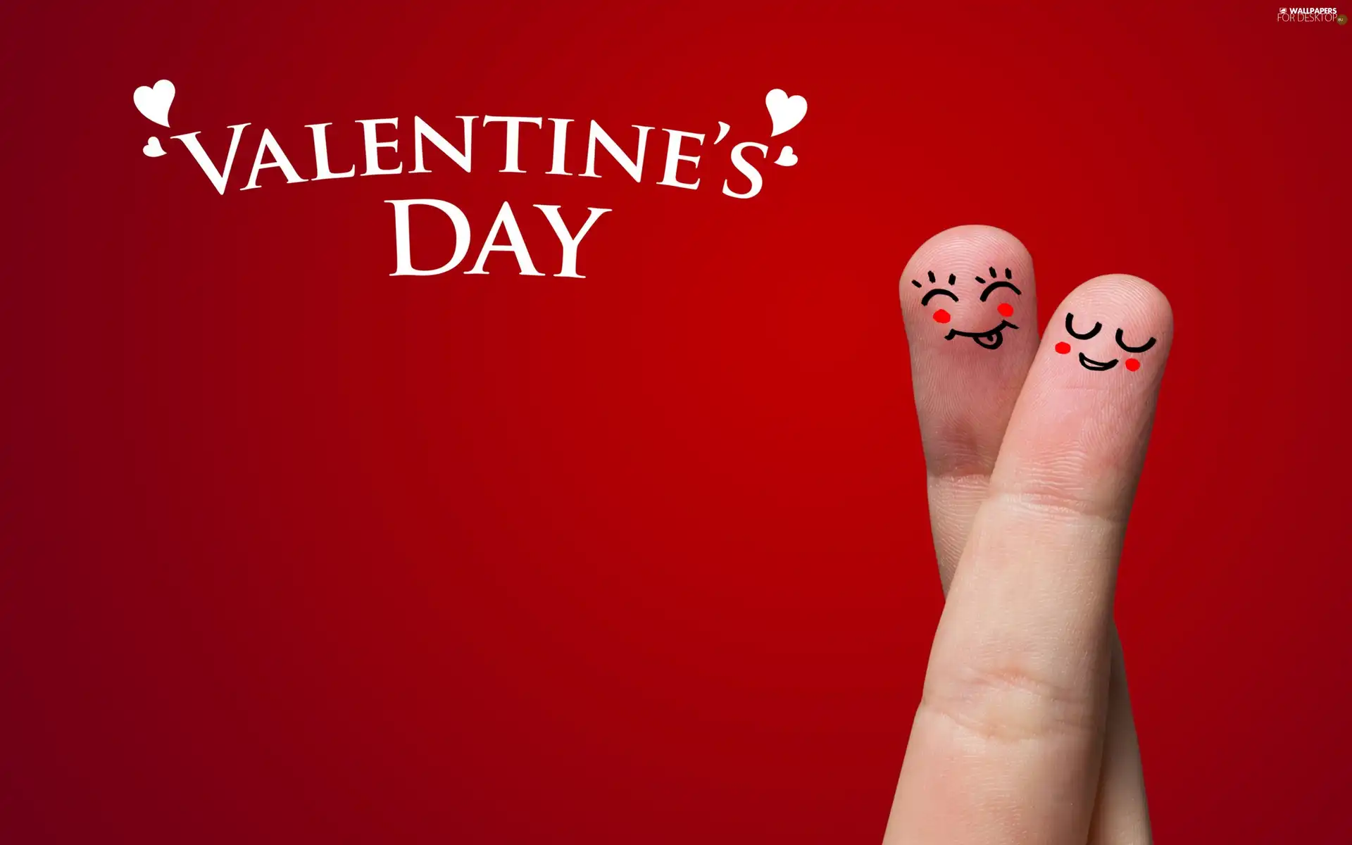 Two cars, finger, Valentine