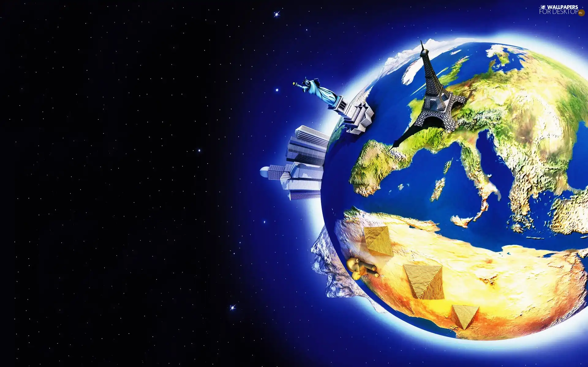 Universe, Planet, land