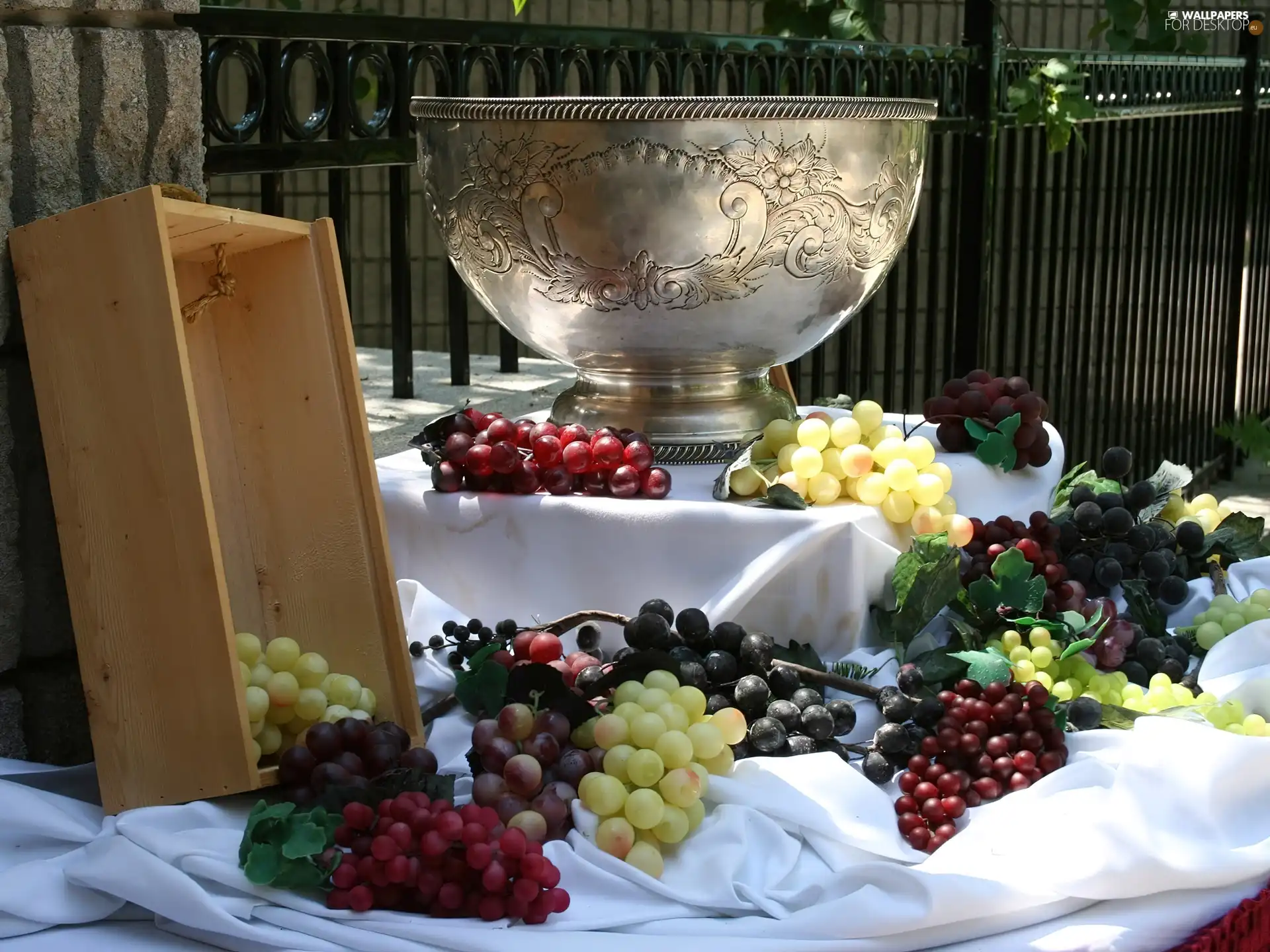 Grapes, Toyota Silver, vase