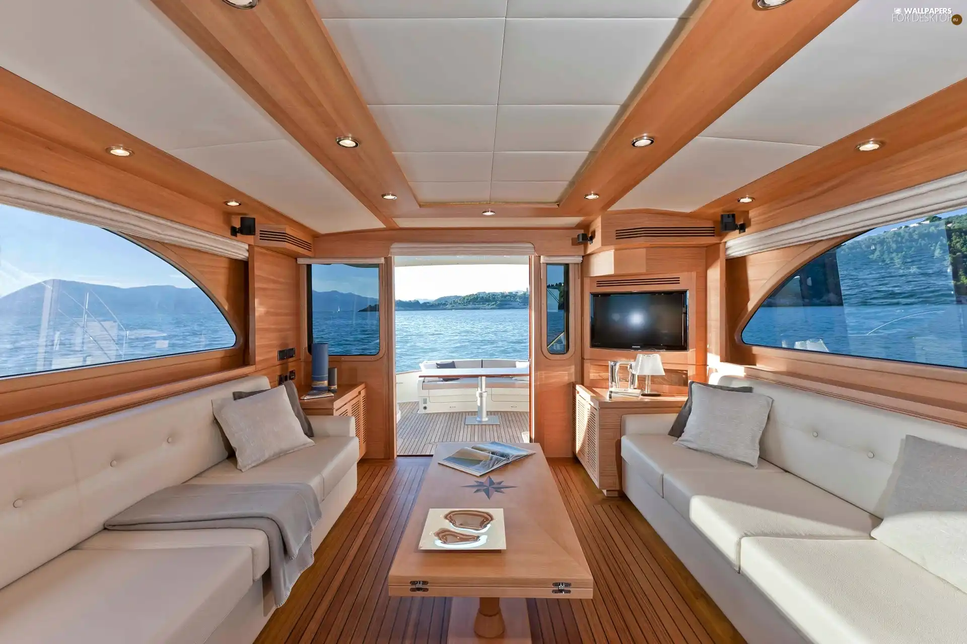 interior, yacht, View, cabin