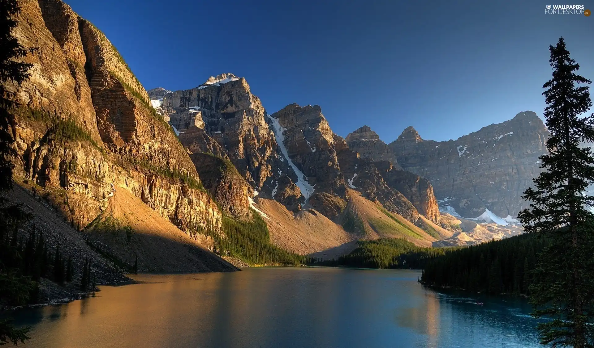 rocks, trees, viewes, lake