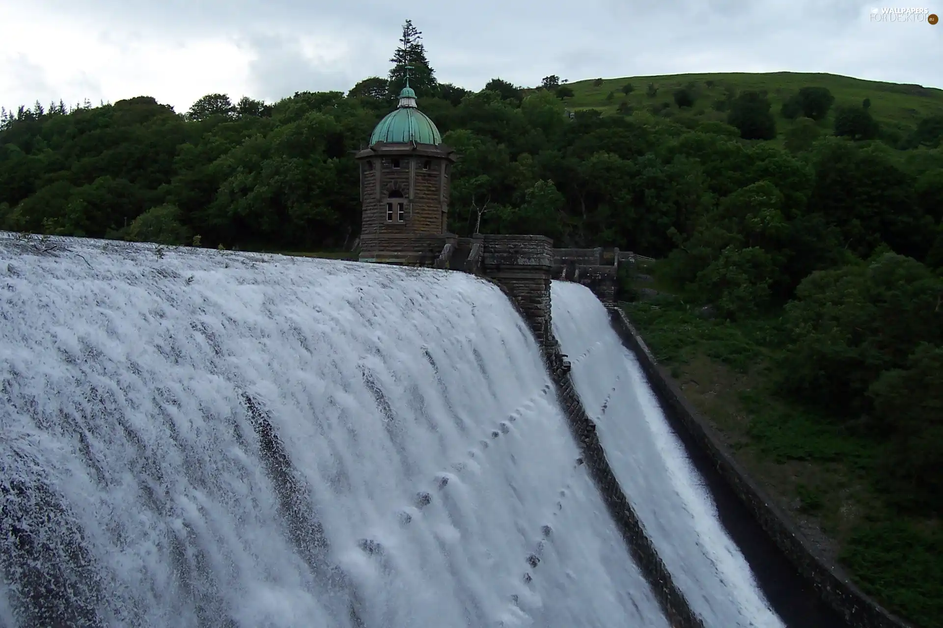 wales, water, structures, dike, Places