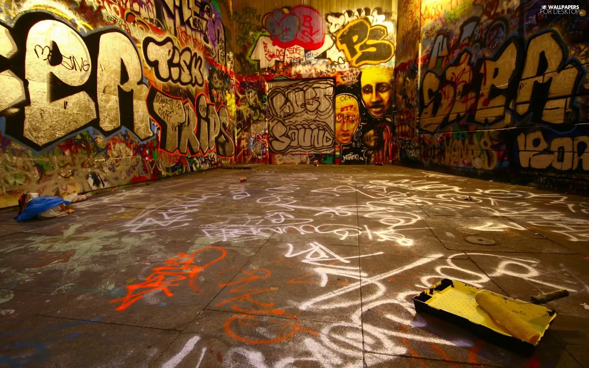 walls, Graffiti, Paints, painted, Space