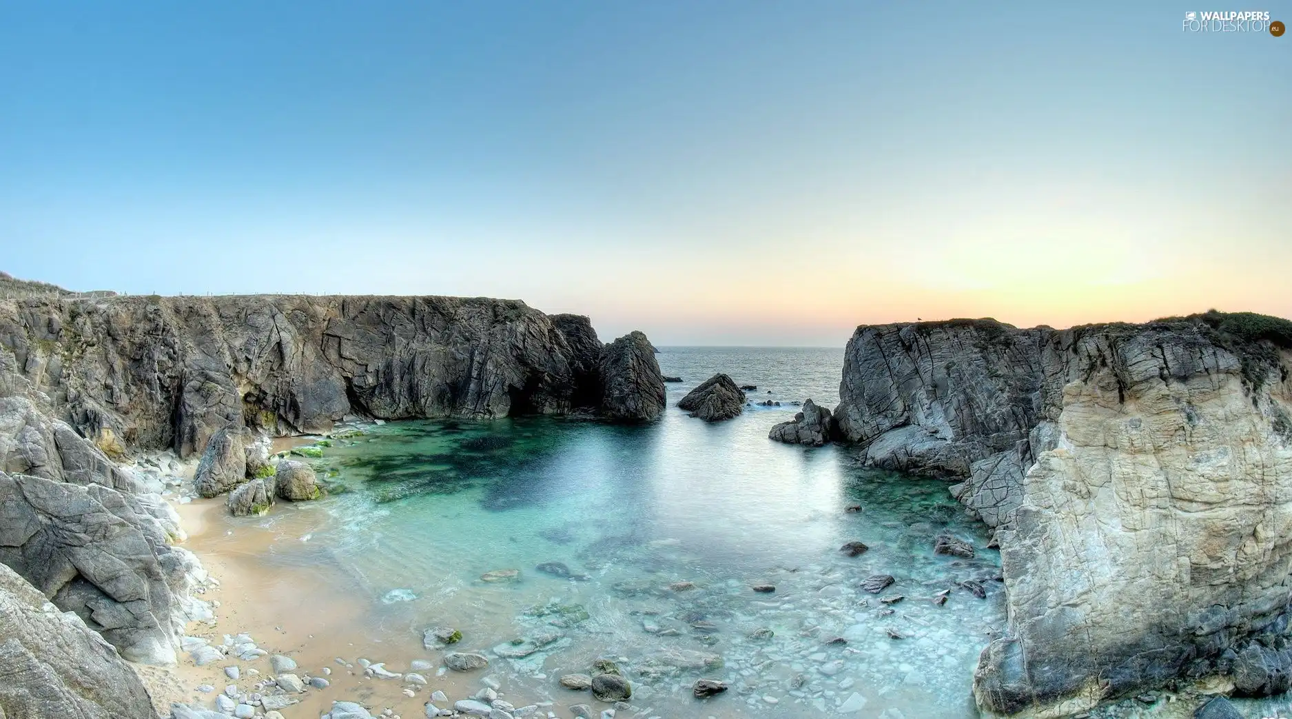 water, Gulf, rocks