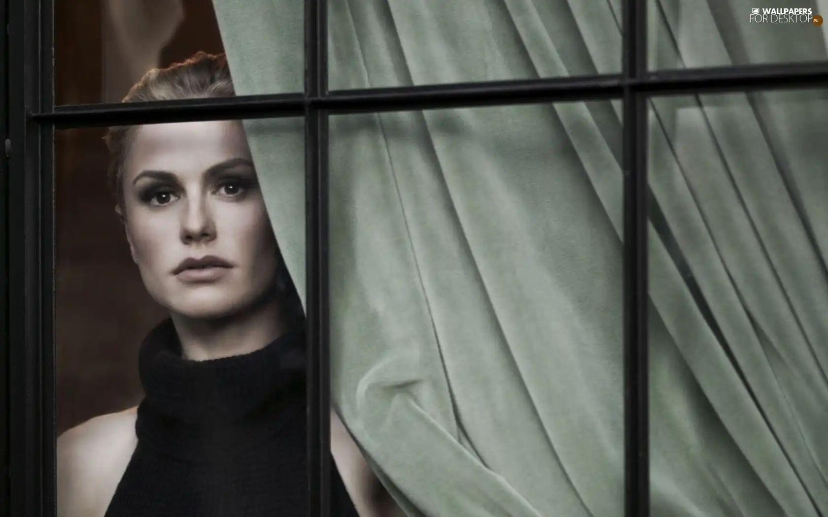 Window, glass, Anna Paquin, View, Women