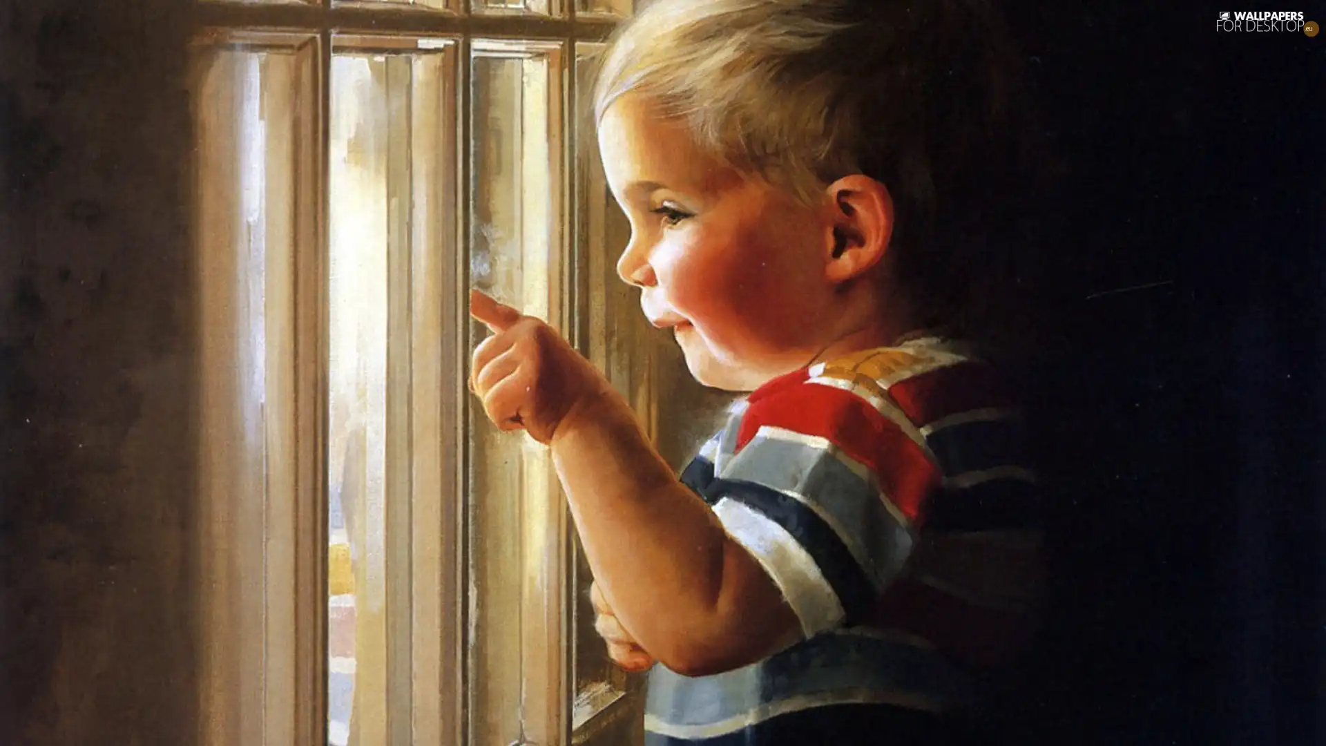 boy, Window