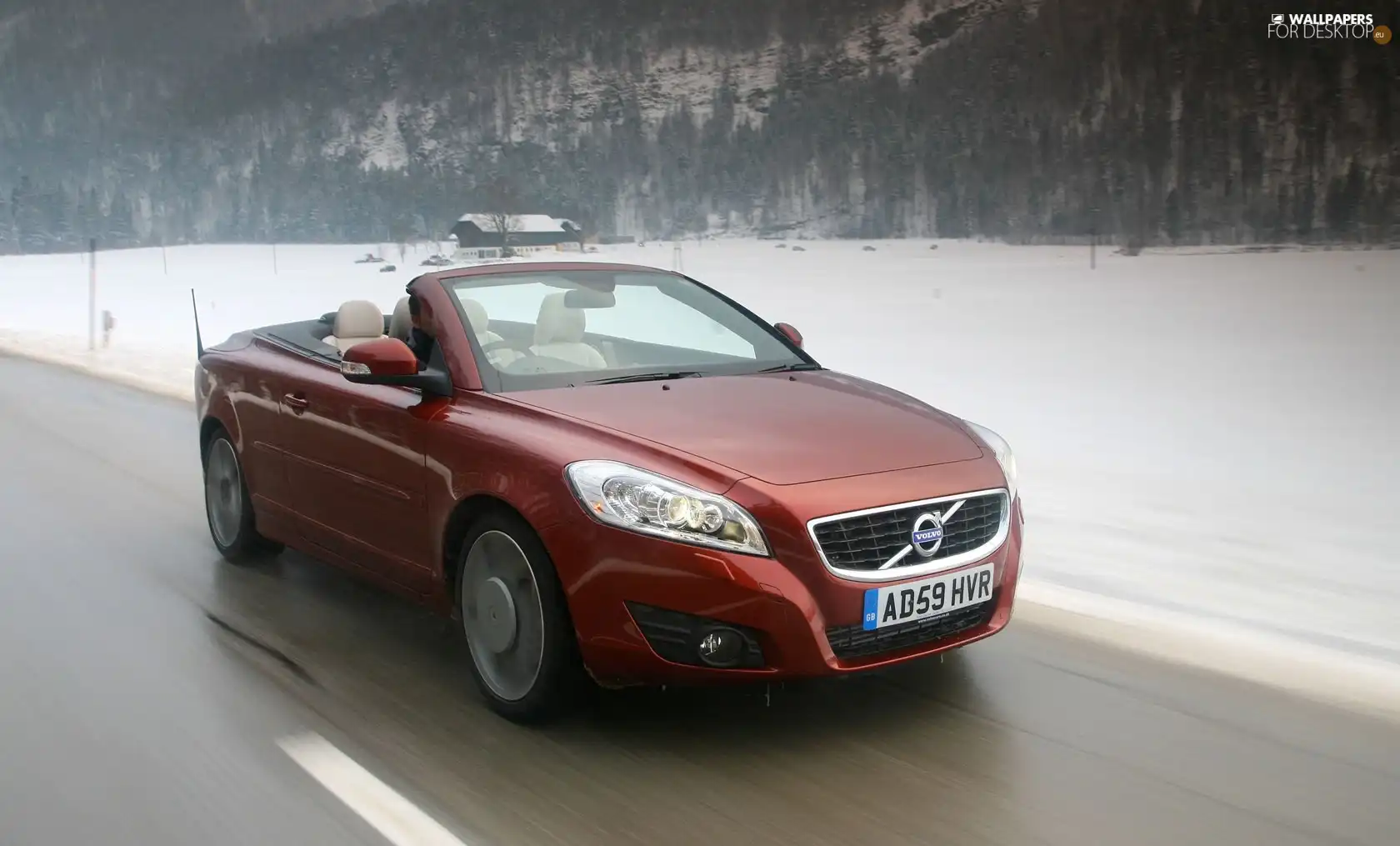 Volvo C-70, winter