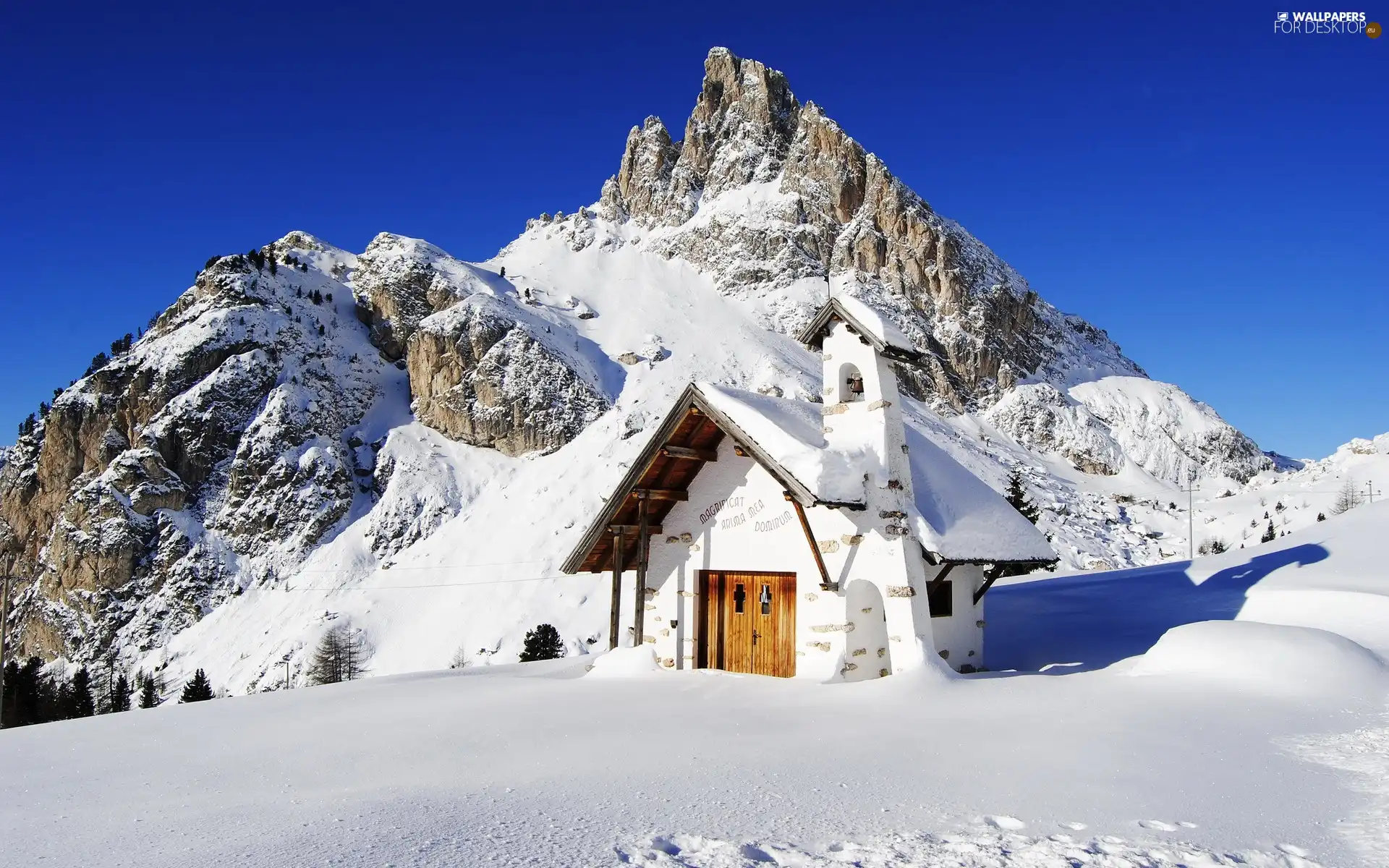 winter, Mountains, Home