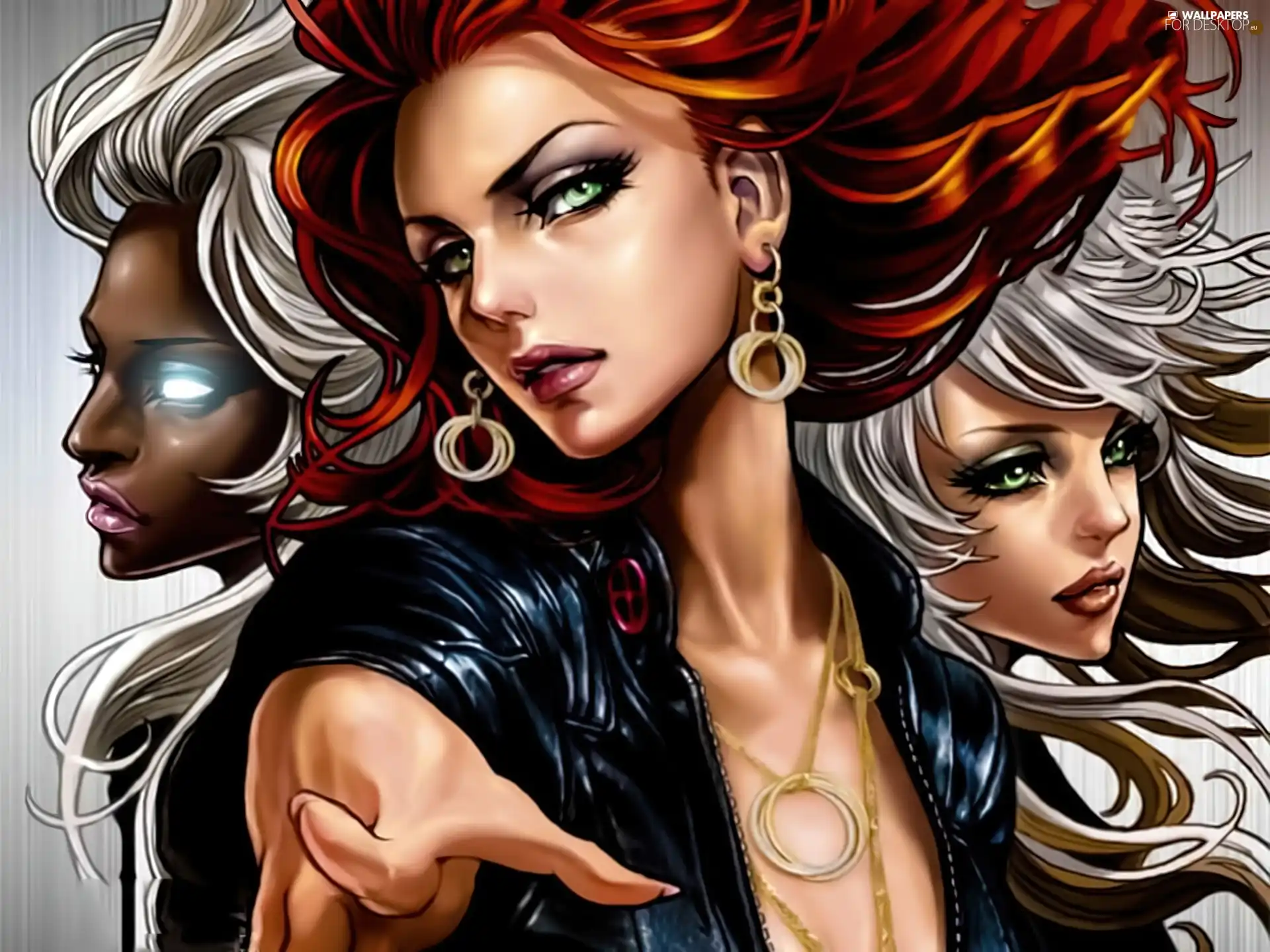 Womens, beatyfull, Three