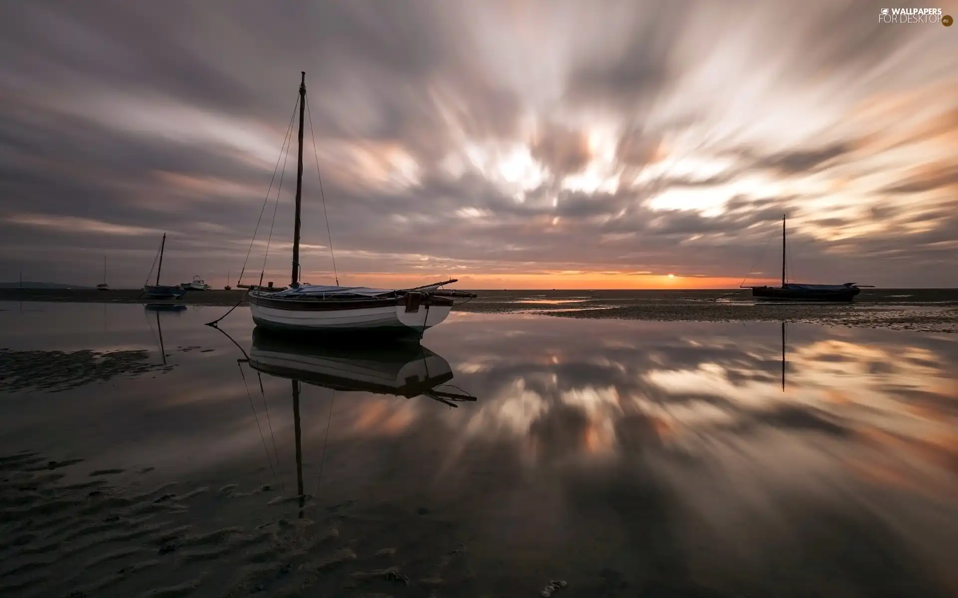 Sailboats, Great Sunsets, sea