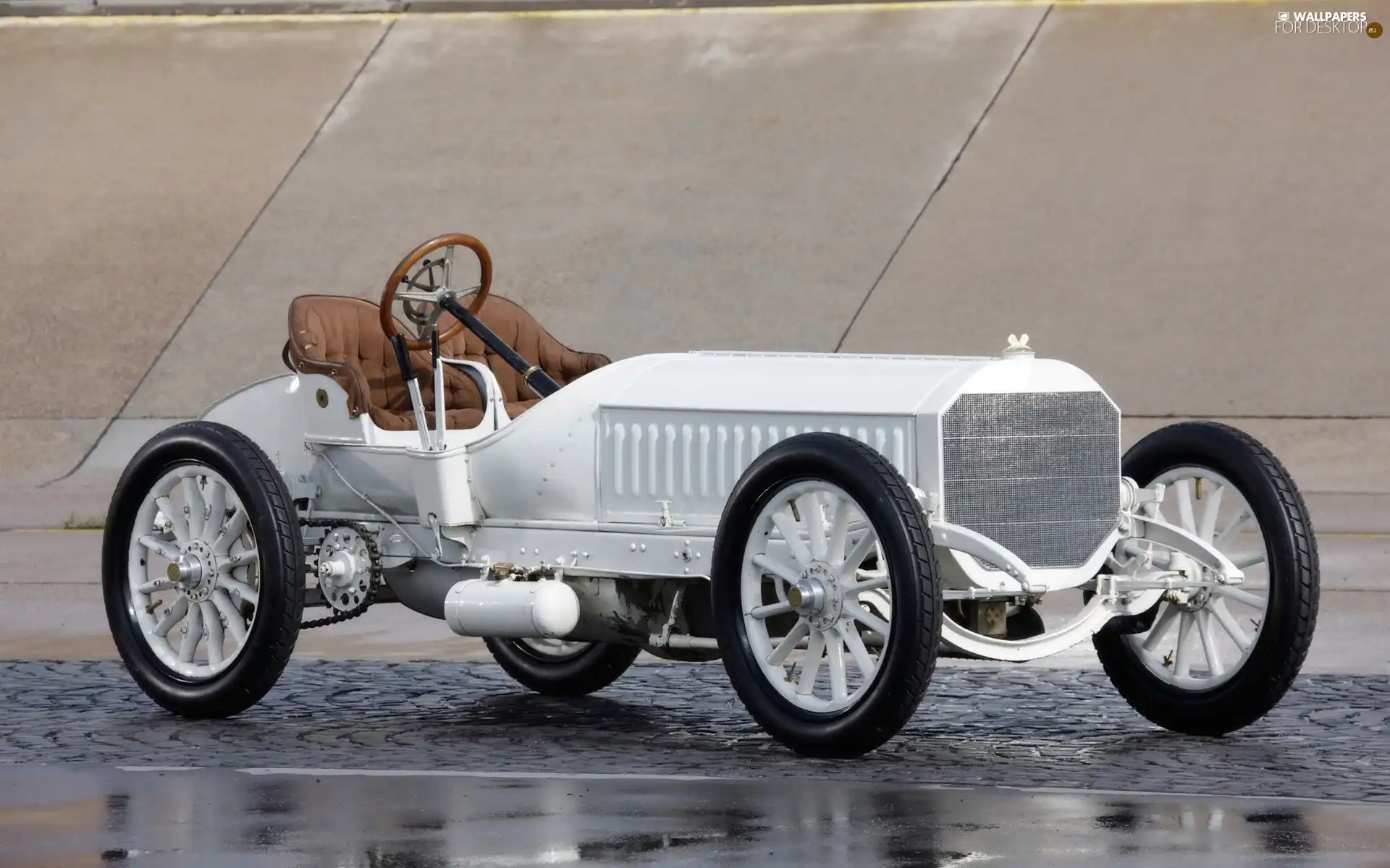 White, classic, 1906 Year, Mercedes 120 Hp