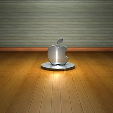 3D, Apple, logo