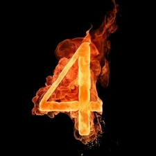 4, Fire, number