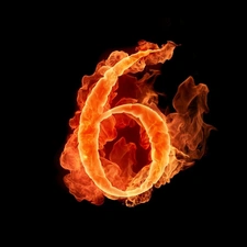 6, Fire, number