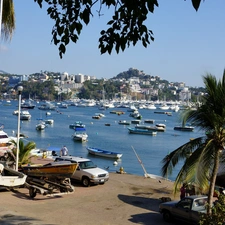 Acapulco, Mexico, Yachts, motorboat, sea