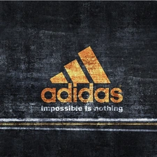 adidas, Yellow, logo