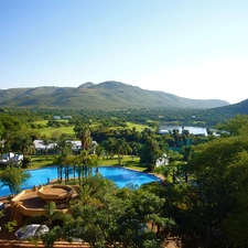 Hotel hall, panorama, Africa, Pool