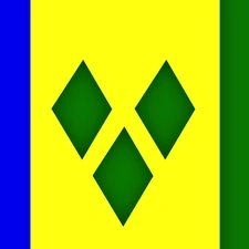 flag, Vincent, And The Grenadines, Saint