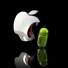 Apple, Android