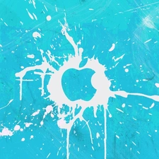 Apple, Blue, logo