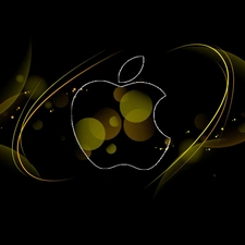 Pixel, background, Apple, Black