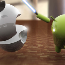 Apple, Android, sword